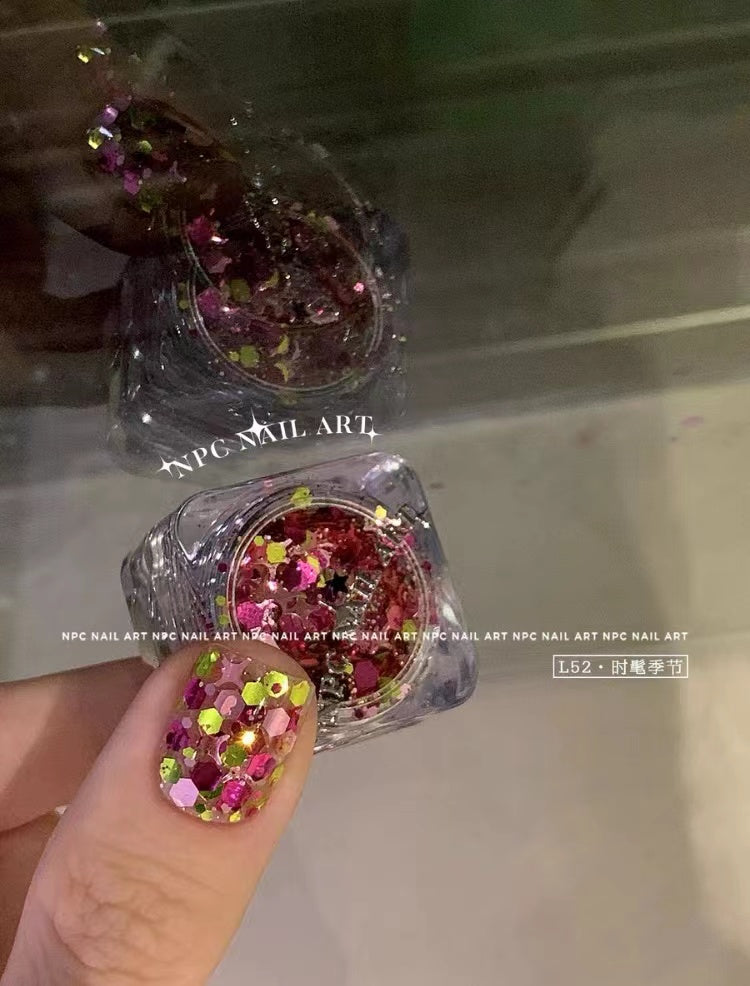 【High Quality】Nail glitter 8