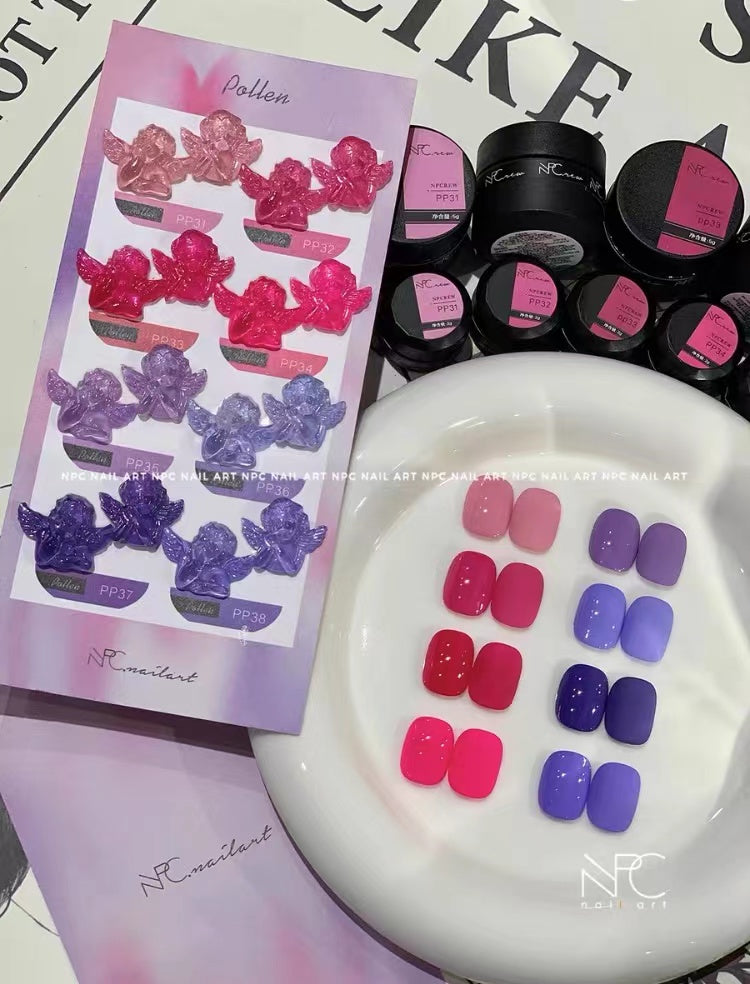 【High Quality】Single color Polish (Purple and pink)